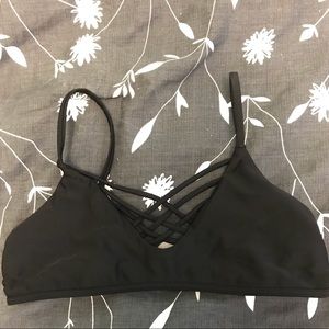Black swim top